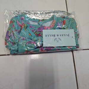 Jules and belle hum away with me skirted onesie 3-6